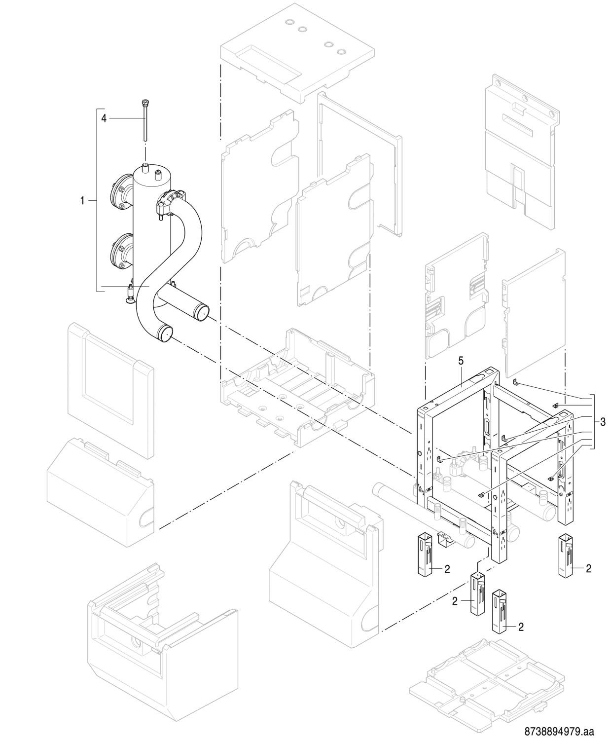 BOSCH Gas-Brennwertgerät, wandhängend GC7000 WP 100 23, 980x520x469