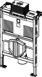 TECEprofil WC-Modul mit Uni 750-Spülkasten, Bauhöhe 750 mm