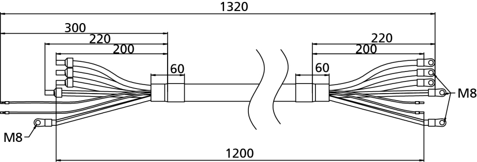 KSB Anschlussleitung PD-Motor für Motor bis einschl. 11 kW, 0,9 m