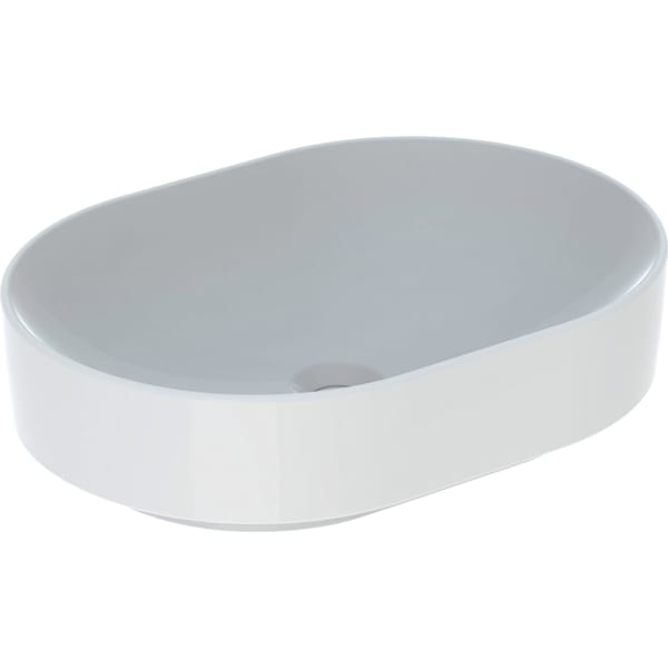 Geberit VariForm Aufsatz-WT, elliptisch 55x40cm, o. Hl, o. Ül., weiß