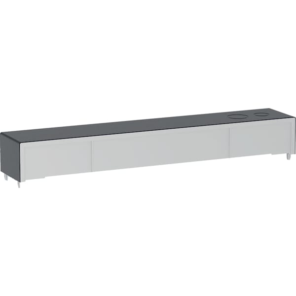 Geberit SPK-Deckel für Monolith Plus Sanitärmodul für WC, schw chr/Alu. gebü.