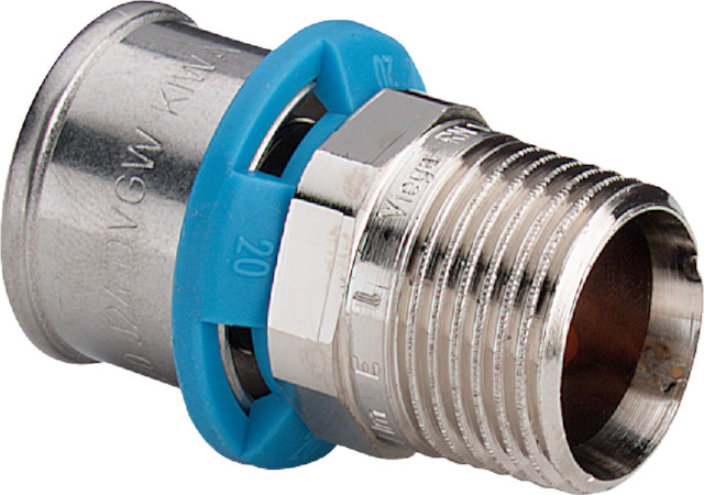 Viega Übergangsstück Viegatherm P 1021P in R1/2x14mm Messing vernickelt Viega Übergangsstück Viegatherm P 1021P in R1/2x14mm Messing vernickelt