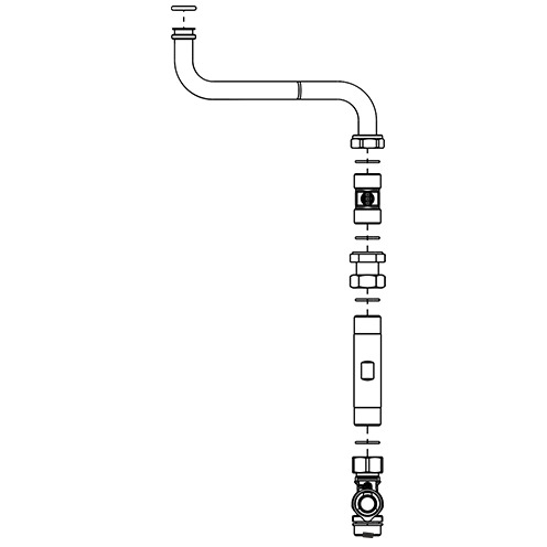 Wolf Verrohrungsset Wasserzähler für CAT-2 Convert
