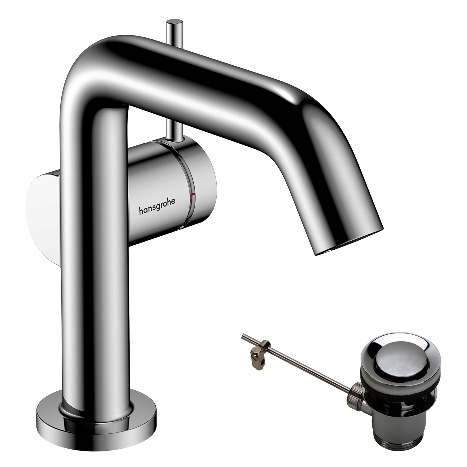 Hansgrohe WTM 110 Tecturis S Fine CoolStart mit Zugstangen-Ablaufgarnitur chrom