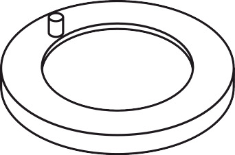 Hansgrohe Rosette für Auslauf chrom