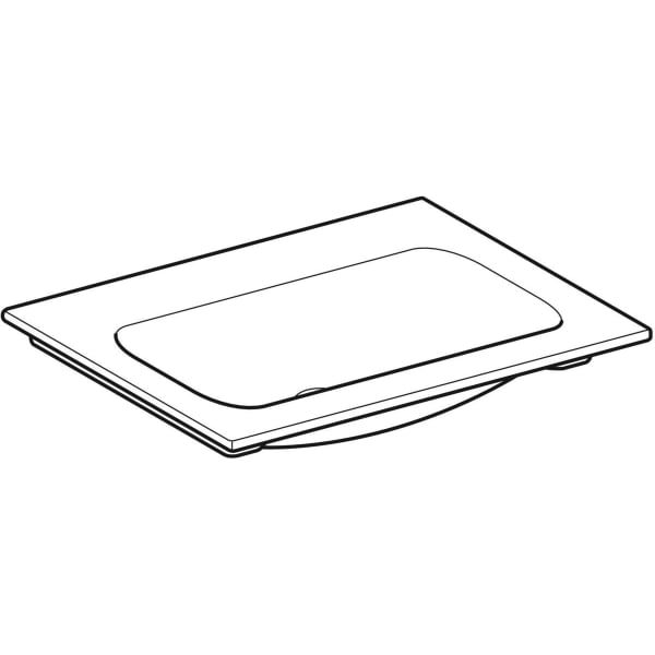 Geberit iCon Möbelwaschtisch 60x48cm ohne Hahnloch, ohne Überlauf, weiß