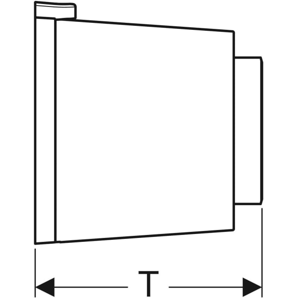 Geberit Typ 01 Fernbetätigung, pneumatisch 1-Mengen-Sp., AP-Drücker, weiß