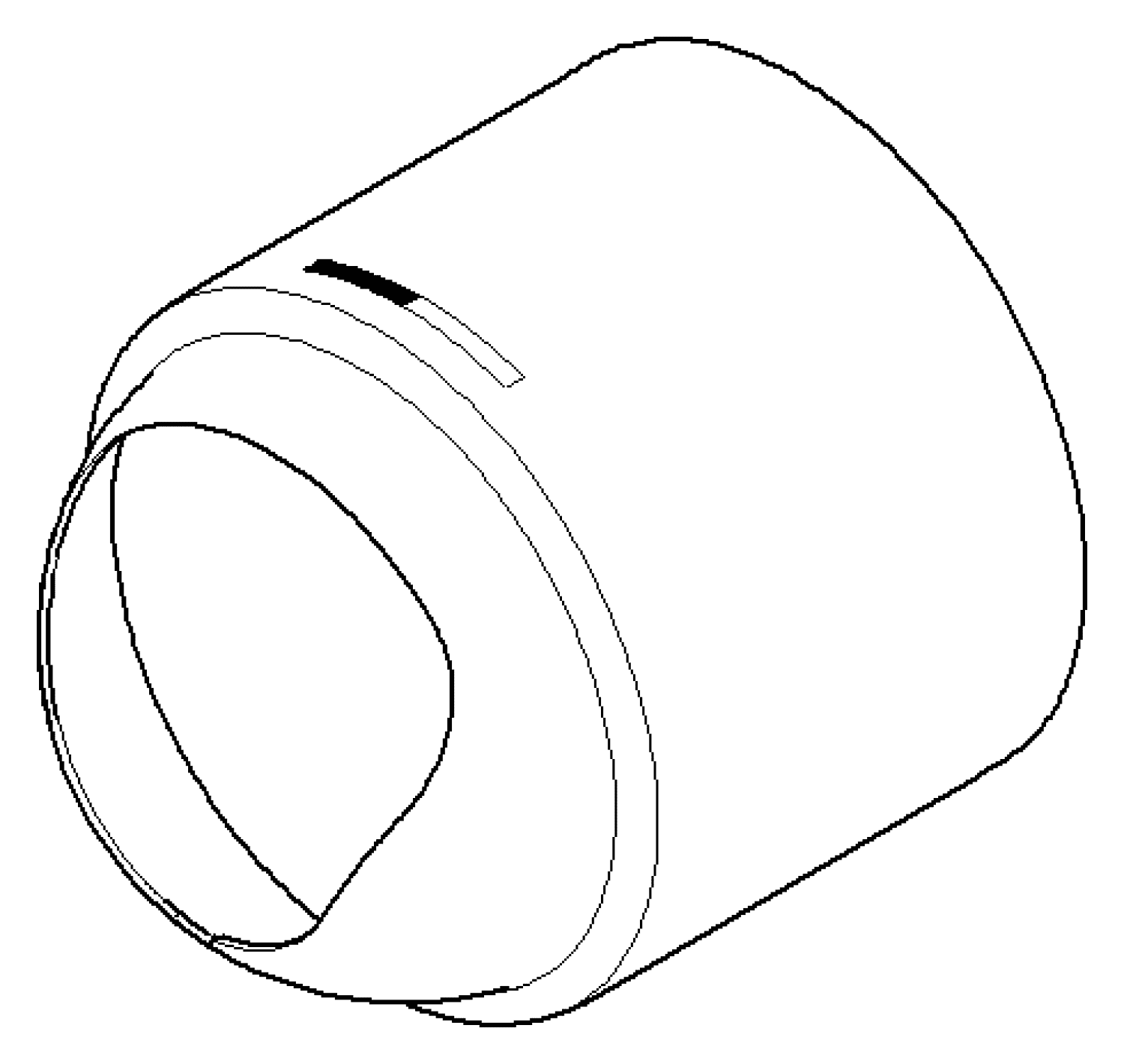 DO Haube/Hülse ET 091102292 D 45 x 47,5 mm Platin gebürstet
