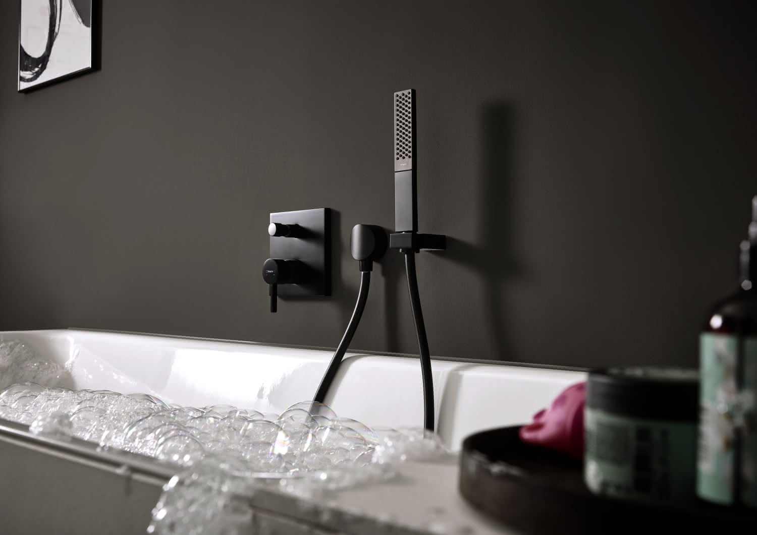Hansgrohe Wannenmischer Unterputz Finoris F-Set Sicherungskombination mattschwarz