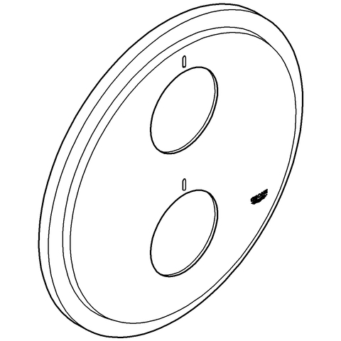 GROHE Rosette 47326 für Atrio THM UP FMS Brause/Wanne chrom