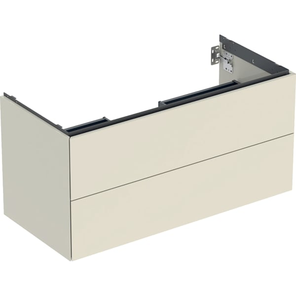 Geberit ONE Unterschrank für WT/-Platte 2 Schubl., 103,6x50,4x47cm,sandgrau hgl.