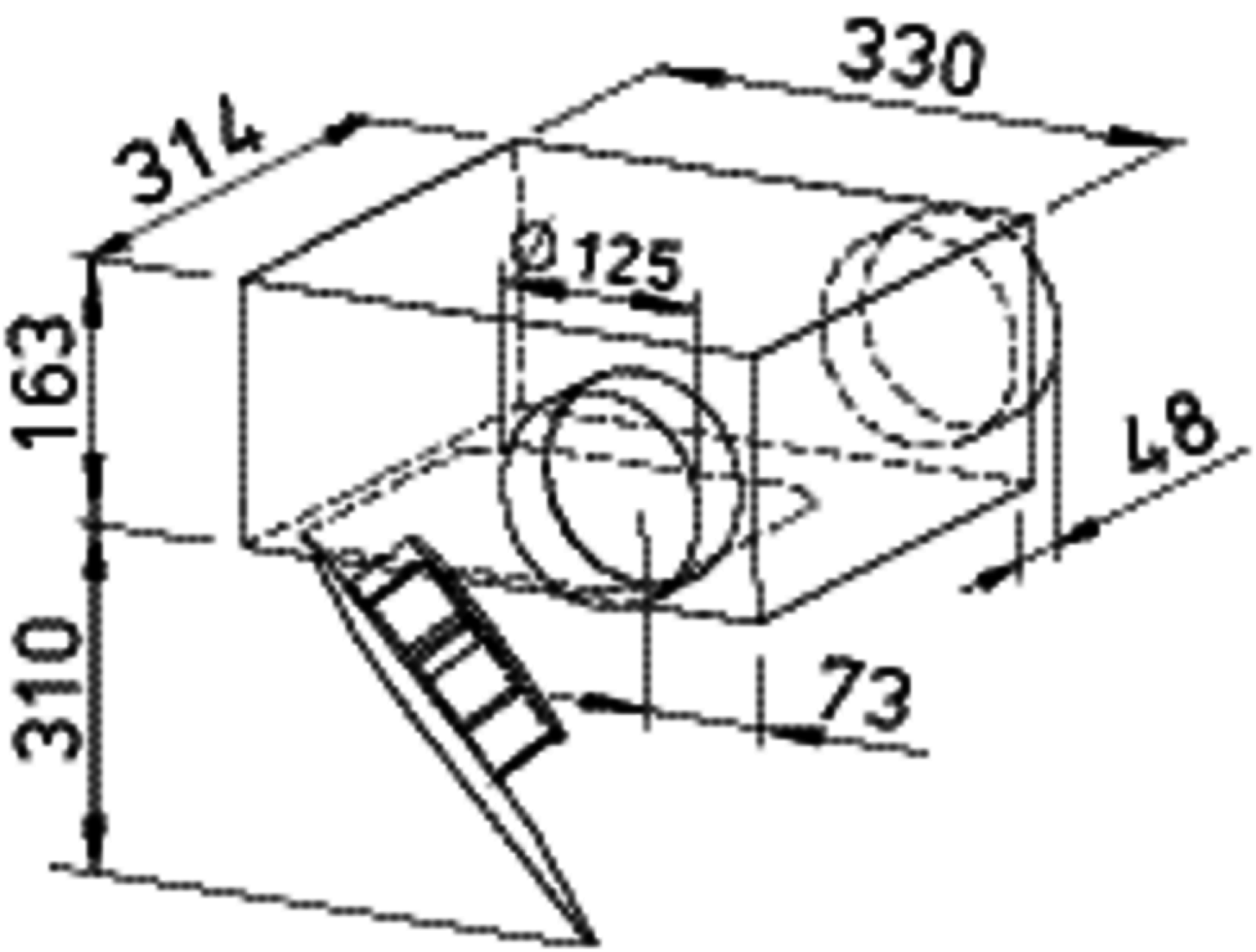 Helios SVR EC 125 SlimVent EC Radialventilat. 1-PH 50/60Hz regelbar