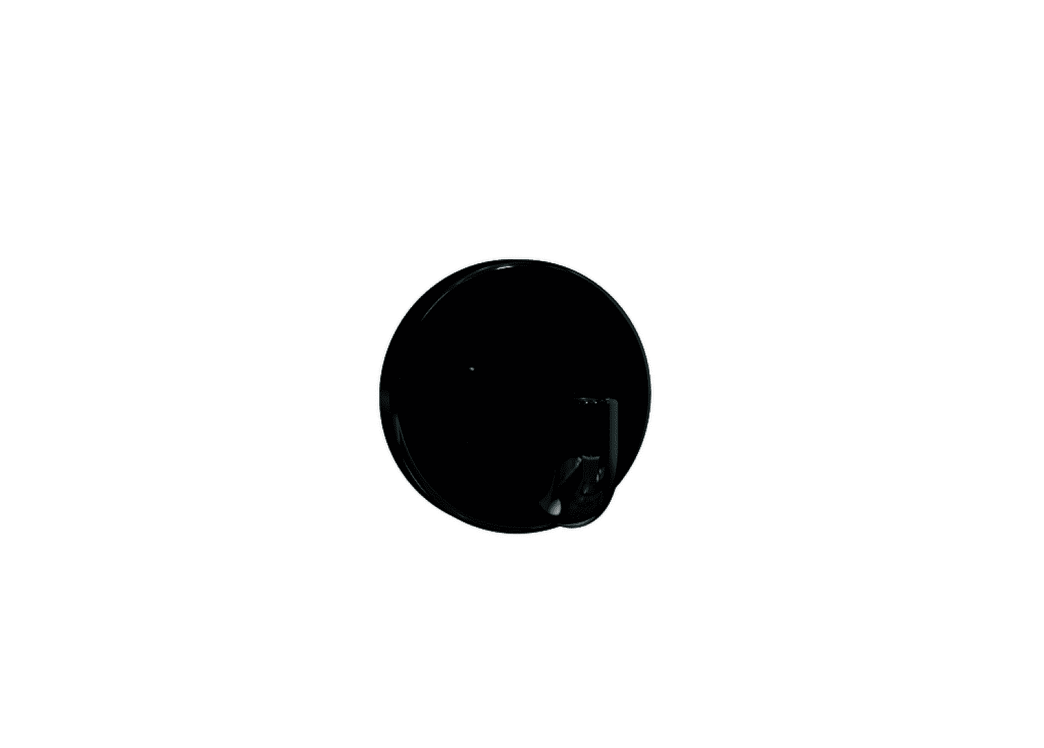 HEWI Einzelhaken Ser 477, d:50mm tiefschwarz