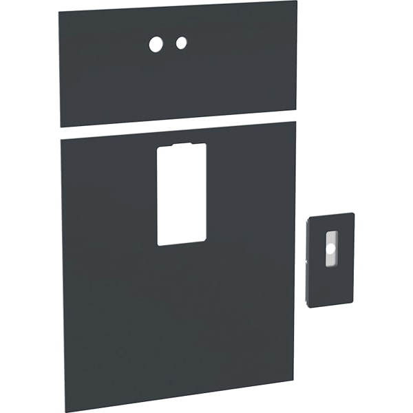 Geberit Frontverkleidung für Geberit Monolith für WT, B: 73cm 8li Glas schwarz
