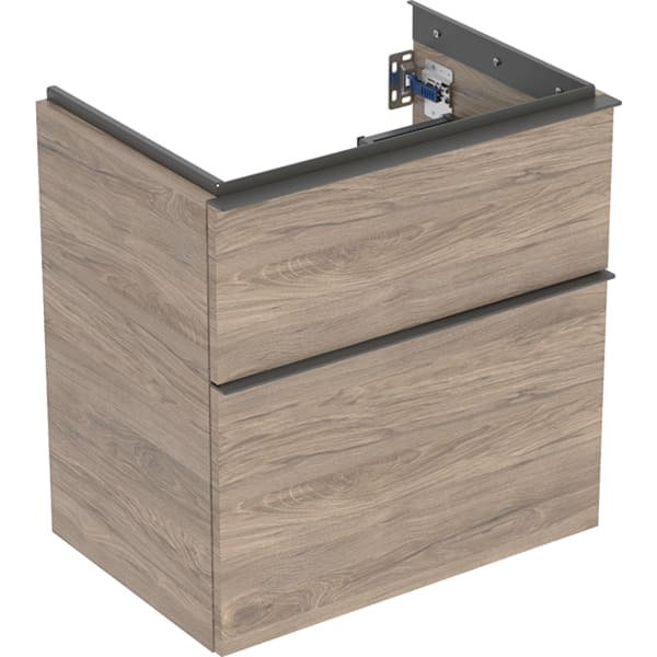 Geberit iCon Unterschrank f. WT, verk. Ausld. 59,2x61,5x41,6cm, Nussbaum hi./Gr. Lava