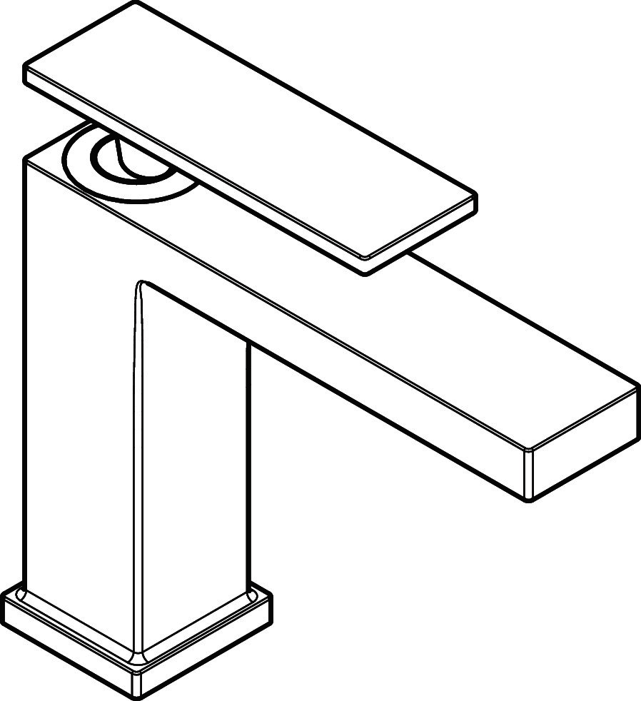 Hansgrohe WTM 110 Tecturis E ohne Ablaufgarnitur chrom