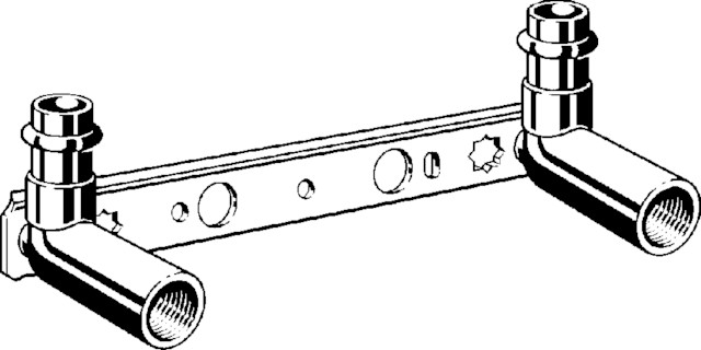 Viega Montageeinheit mit SC Sanpress 2221 in 15 x Rp1/2 x 45x150/200mm Sibr