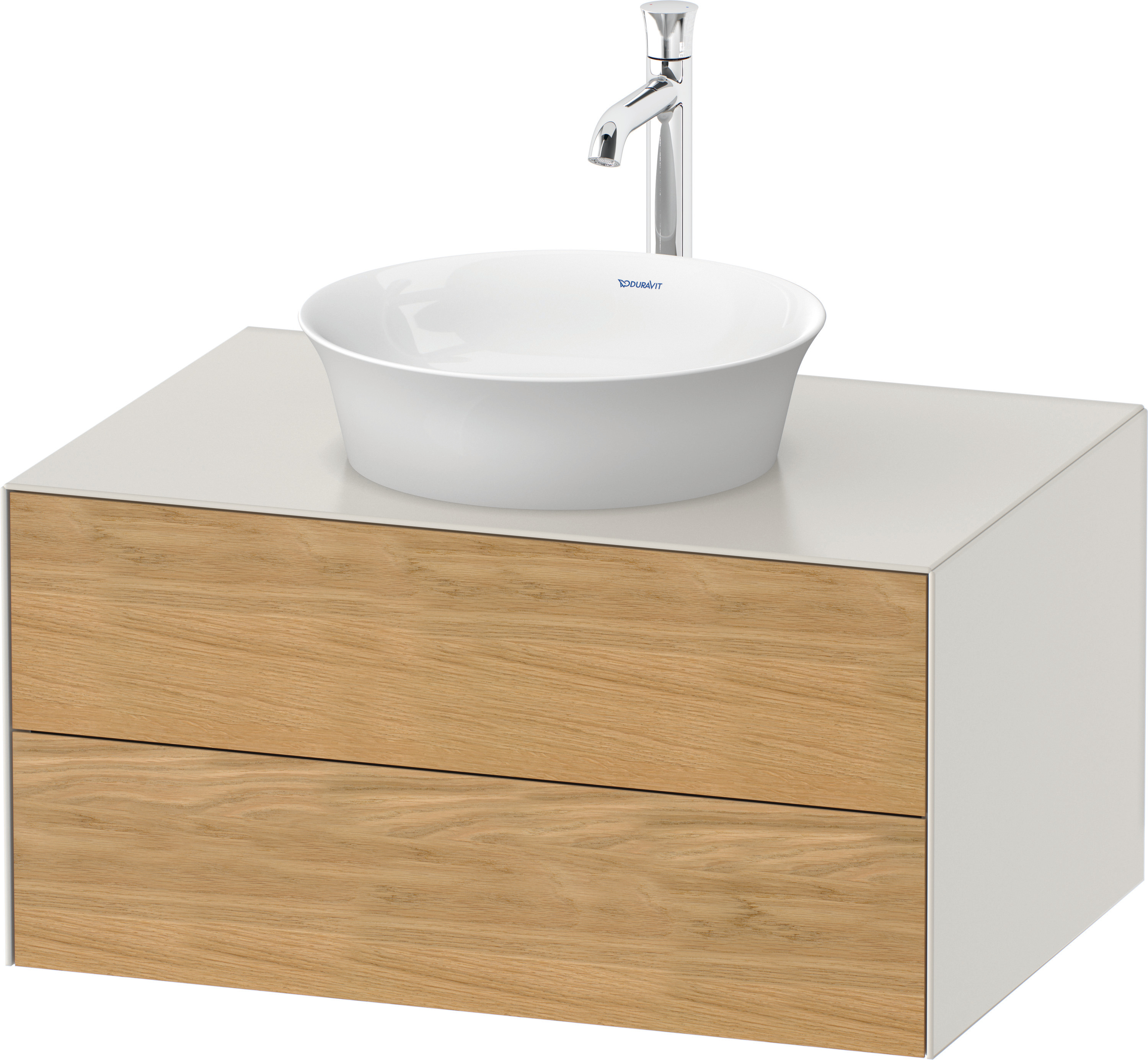 Duravit WTU White Tulip wandhängend, 2 SchKa 408x800x550mm,Eiche N.M/Nordic Weiß Sdm