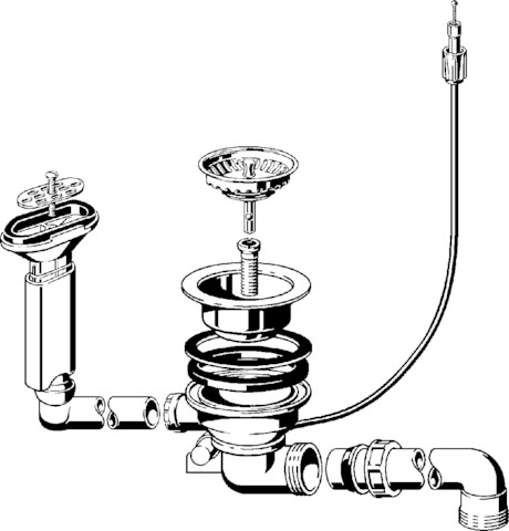 Viega Ablaufventilset 7139.163 in Kunststoff weiss