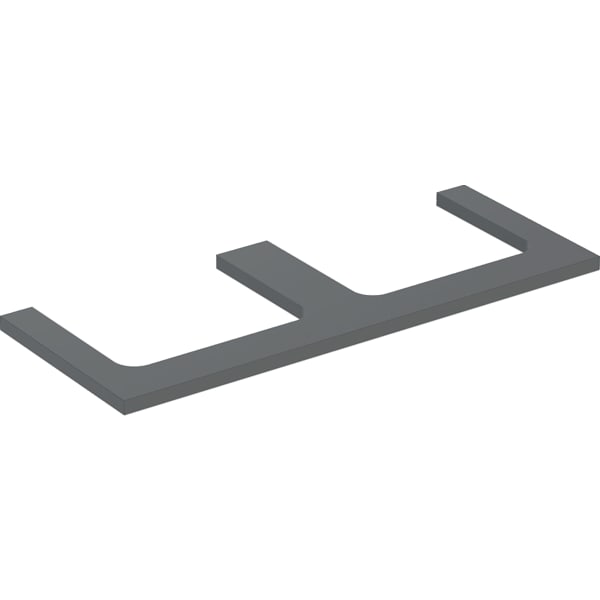 Geberit ONE WT-Platte, Aus re/li, für AWT 120x3x47cm, lava matt