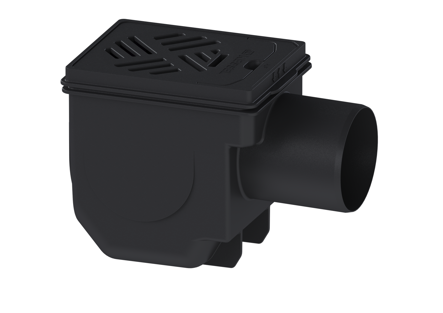 KESSEL-Kellerablauf Drehfix DN 100, Rost schwarz, Typ 5