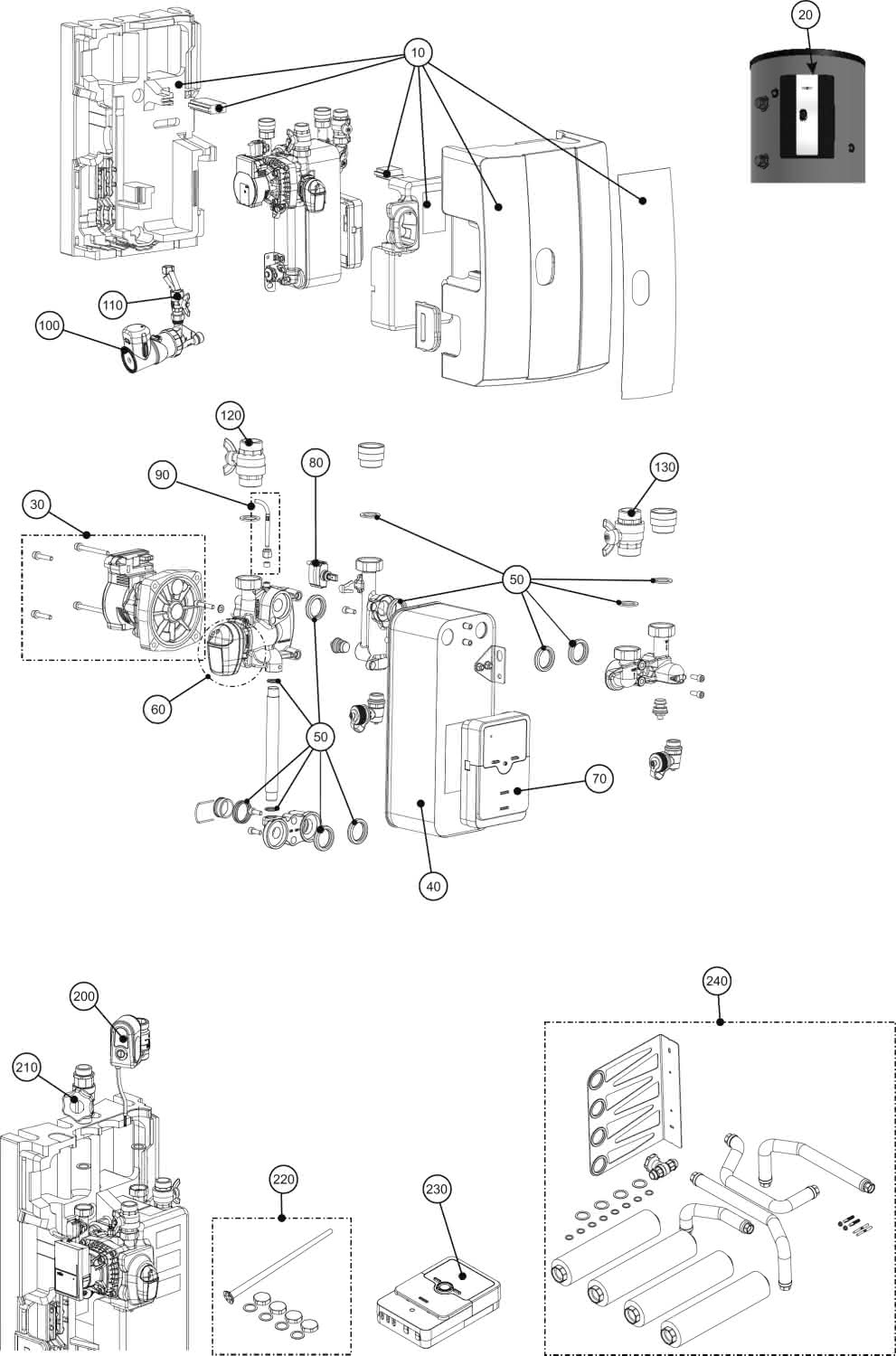 Wolf Frischwasserstation FWS-2-80 mit HE-Pumpe (EEI