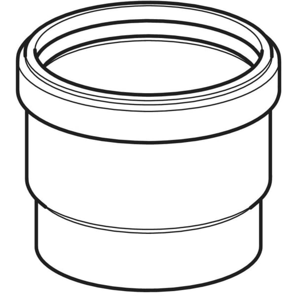 Geberit PE Steckmuffe mit Lippendichtung d50 L6,3