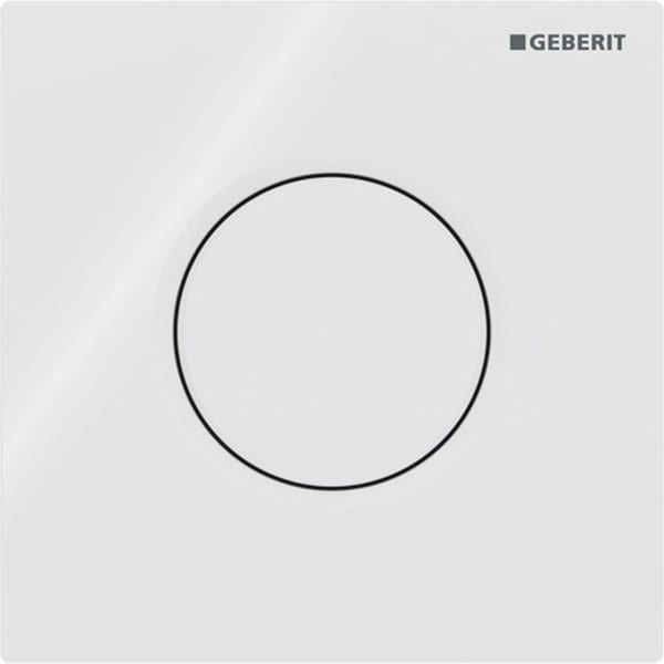 Geberit Typ 01 UR-Strg., rund, pneum. Sp-Ausl weiß glänzend