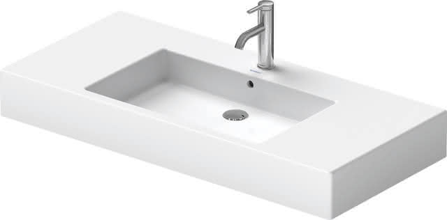 DU Möbelwaschtisch Vero 1050 mm mit ÜL, mit HLB, 1 HL, weiß