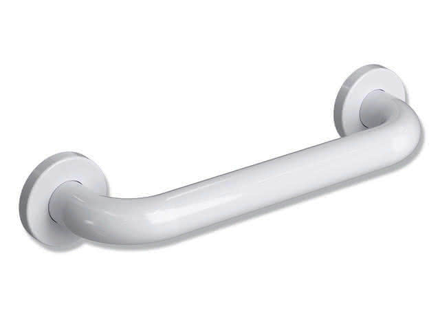 HEWI Griff/Handtuchhalter Ser 477, d:33, AM:300, m. Ros. signalweiß