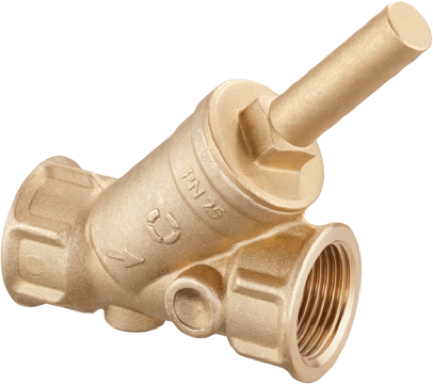 OVENTROP-Rückschlagventil FKM Dichtung DN25, G 1 IG, PN25, Ms