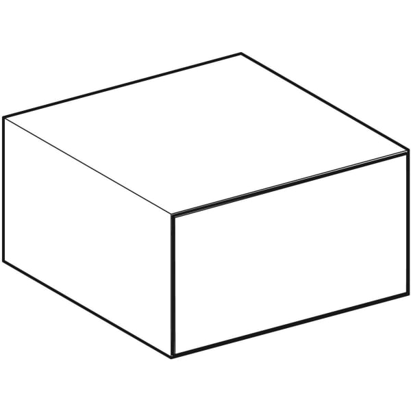 Geberit ONE Seitenschrank mit 1 Schubl. 45x24,5x47cm, sandgrau hgl.