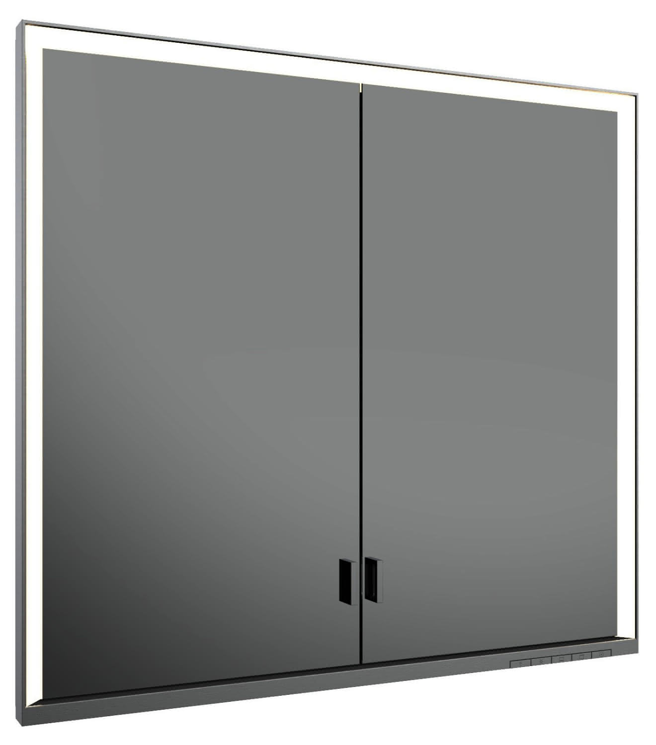 KEUCO SPS R. Lumos 14312, ohne Ablagef., Einbau, silb-elox., 800x735x165mm