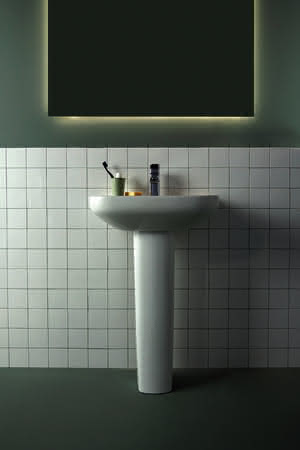 IS Waschtisch i.life A 1Hl. m.Ül. 550x440x150mm Weiß