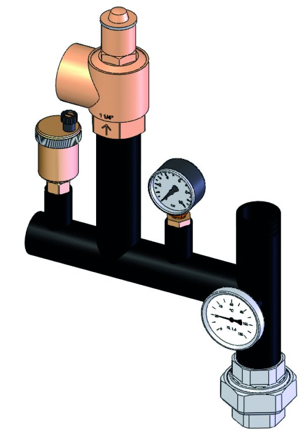 Remeha Sicherheits-Armaturenbalken für Kessel < 300 kW