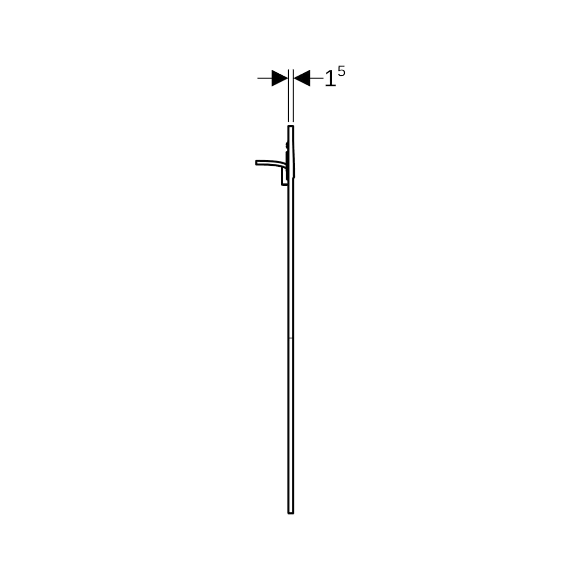 Geberit Designplatte für Geberit AquaClean WC-Komplettanlage, Sela/Mera weiß-alpin