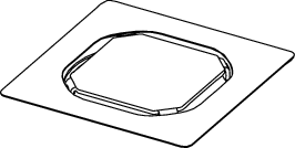 TECEdrainpoint S Rostrahmen Edelstahl 100x100 mm inkl. Fliesenträger rahmenlos