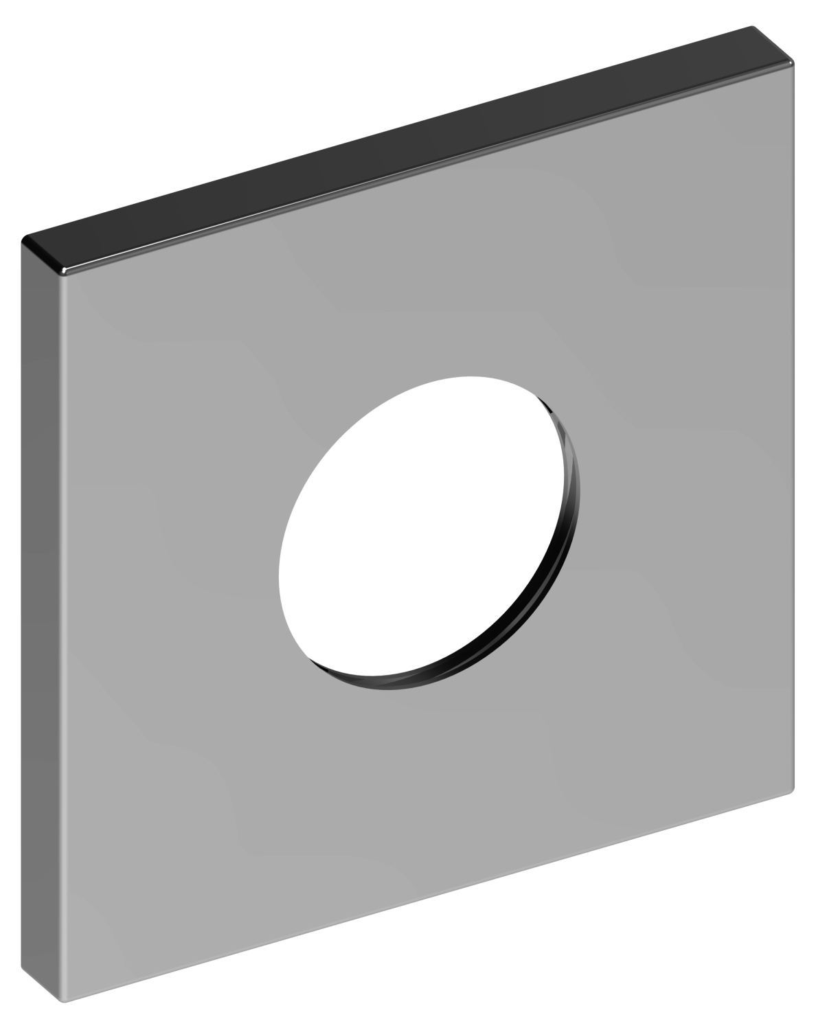 KEUCO Wandrosette IXMO 59553, THM eckig, 105x105 mm, Nickel gebürstet