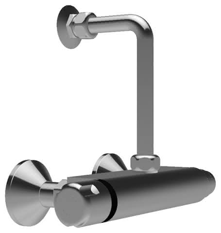 CONTI+ CONPRO Dusche AP Thermostat mit Bogen Chrom DN15 CONTI+ CONPRO Dusche AP Thermostat mit Bogen Chrom DN15