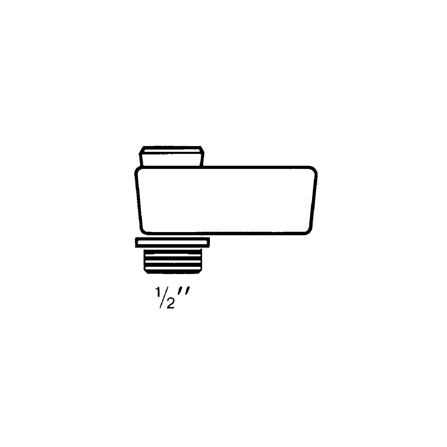 Hansgrohe Schlauchanschluß-Brausenhalter chrom 