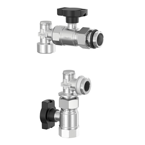 Flamco Verteileranschluss-Set senkrecht DN20 G1i x G1a MS vern.