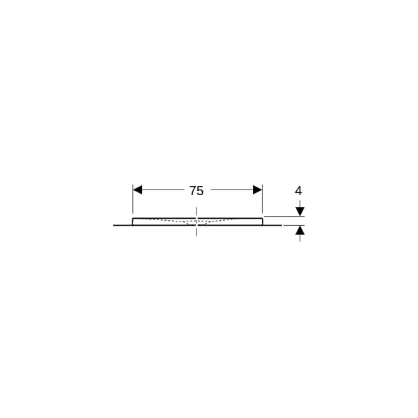 Geberit Olona Duschwanne 170 x 75 cm rechteckig, mit Dichtvlies, weiß matt