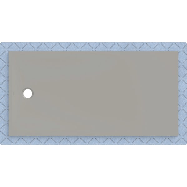 Geberit CleanFloor30 Duschfläche 180 x 90 cm integriert, mit Dichtvlies, grau matt