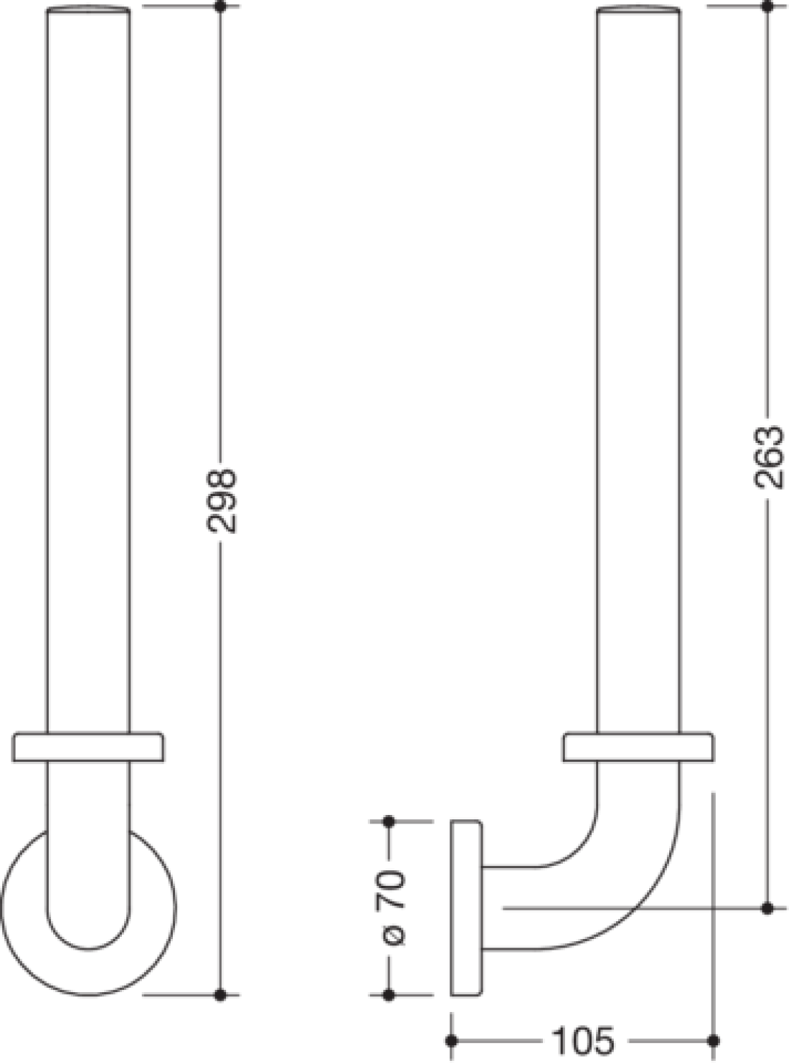 HEWI Reservepapierhalter Ser 801, für 3 WC-Rollen reinweiß