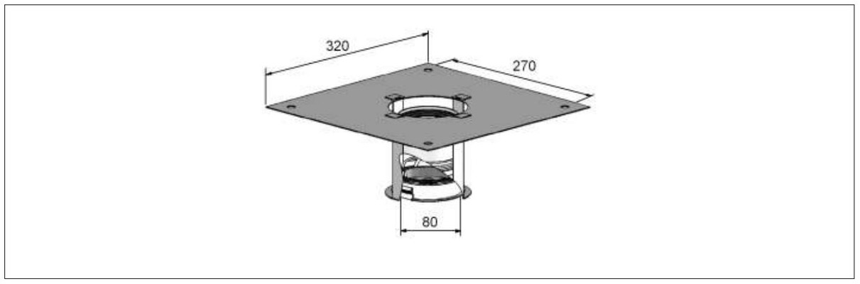 Brötje Kupplung DN 80 v.flexibles Abgas- rohr auf starres Abgasrohr, Metall
