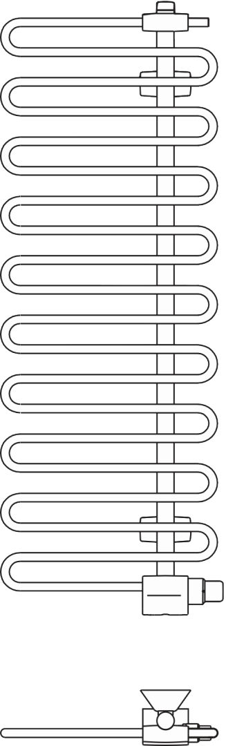 Kermi Icaro BH1866x58x400mm QN590, RAL9016, links