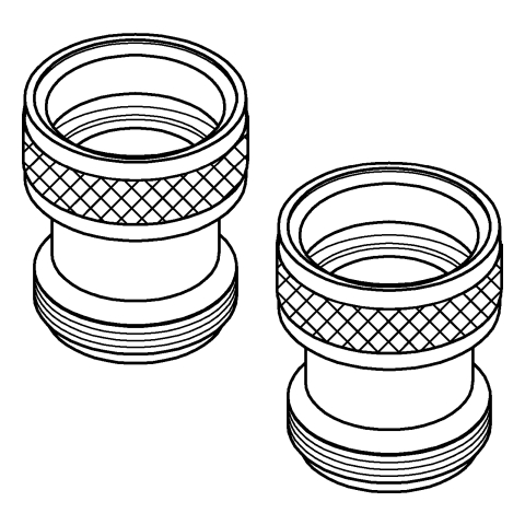 GROHE Rückflussverhinderer 14165 AG 1/2" IG 1/2" 2 Stück chrom