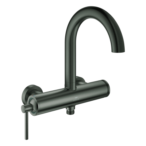 GROHE Einhand-Wannenbatterie Atrio 24367 Wandmontage hard graphite geb.