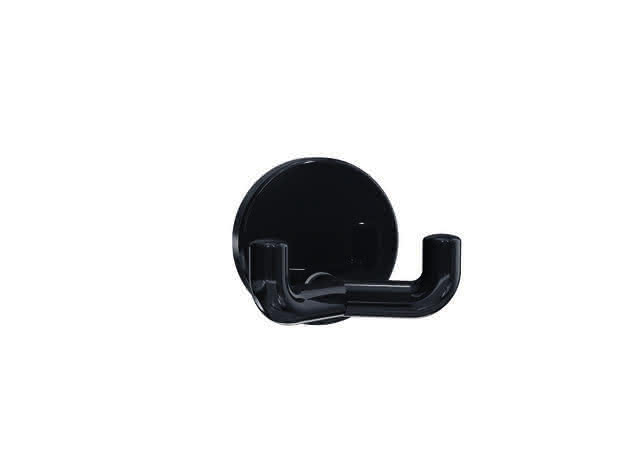 HEWI Doppelhaken Ser 477, d:50mm, eckige Hakenform anthrazitgrau