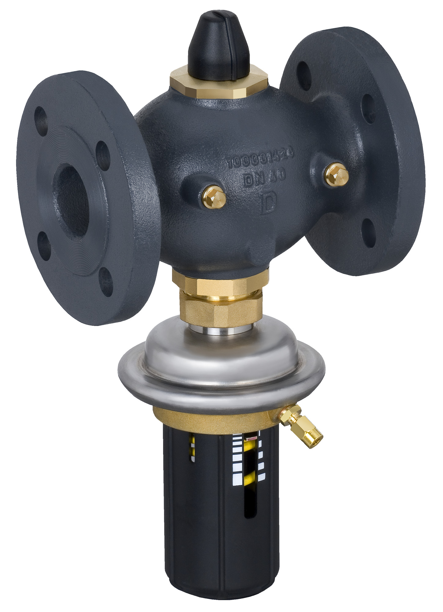 Danfoss Diff.Druckreg.+V.strombegr.AVPB DN40, Kvs 20,0, 0,1-1,0bar, PN25,Flansch